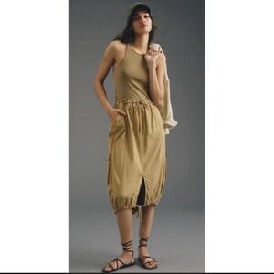 Anthropologie Daily Practice Anthropologie Be Bold Racerback Twofer Dress Honey